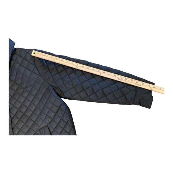 Anne Klein Women's Midweight Jacket Black Quilted, Side Hip Slit, Front Snap XXL - Picture 13 of 14